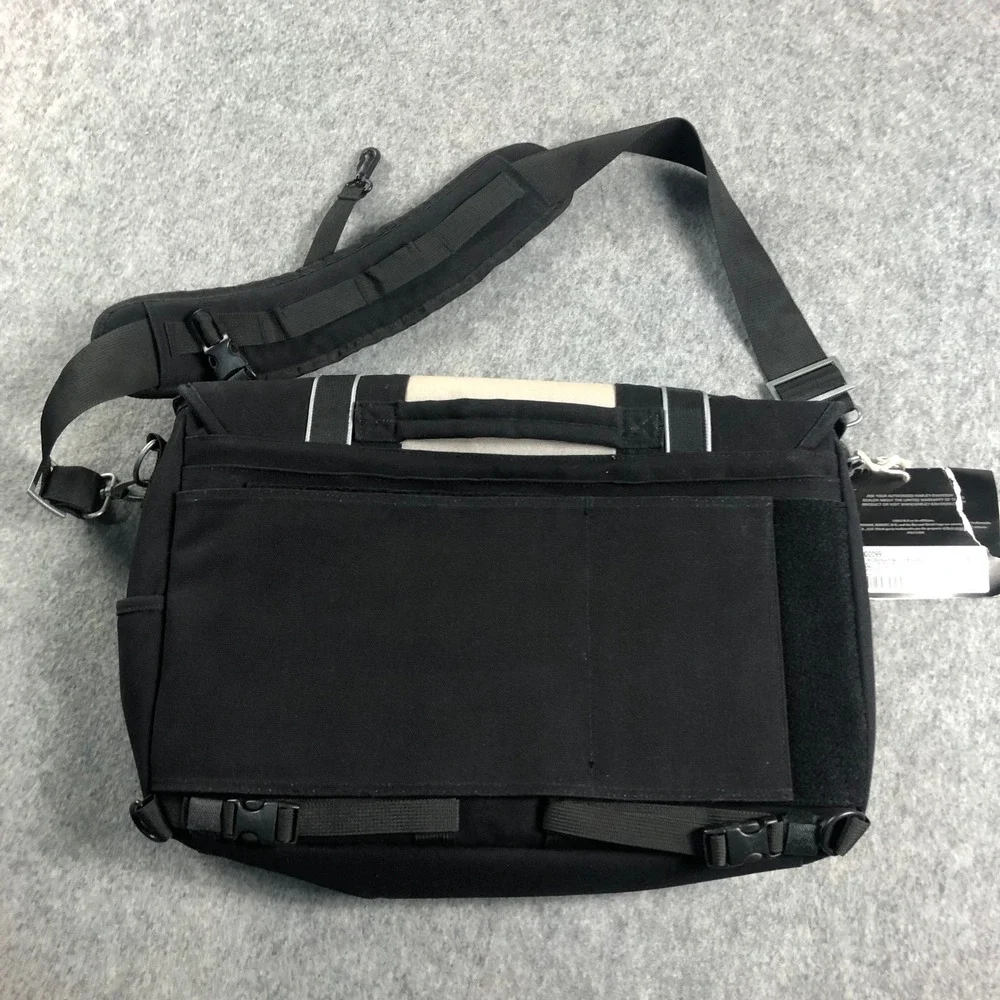 Harley Davidson HDMC Messenger Laptop Bag Black Tan Motorcycle Satchel
